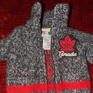 100% wool cardigan baby sweater  3-6 mo